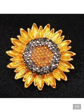 🆕️🌻 RHINESTONE SUNFLOWER BROOCH PIN🌻